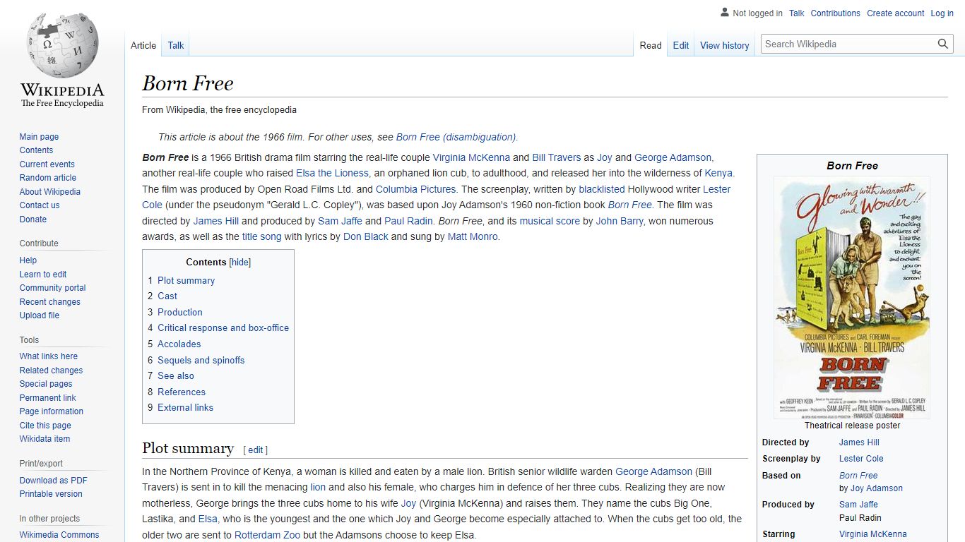 Born Free - Wikipedia